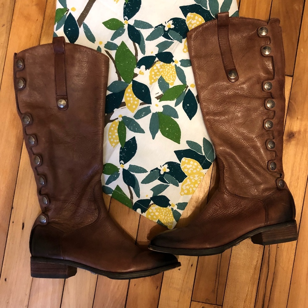 Sam Edelman Phallon Leather Boots Sz 6M